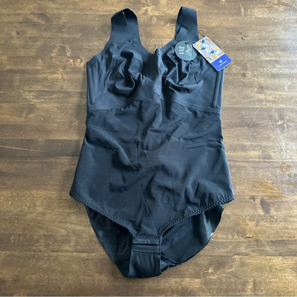 Honeylove Liftwear Tank Bodysuit Black Size XL Slimming Sexy New 🖤 No Cups